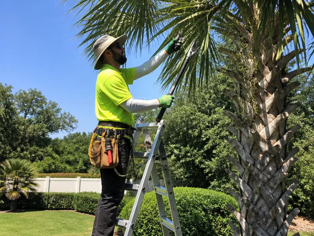 Palm Tree Trimming
